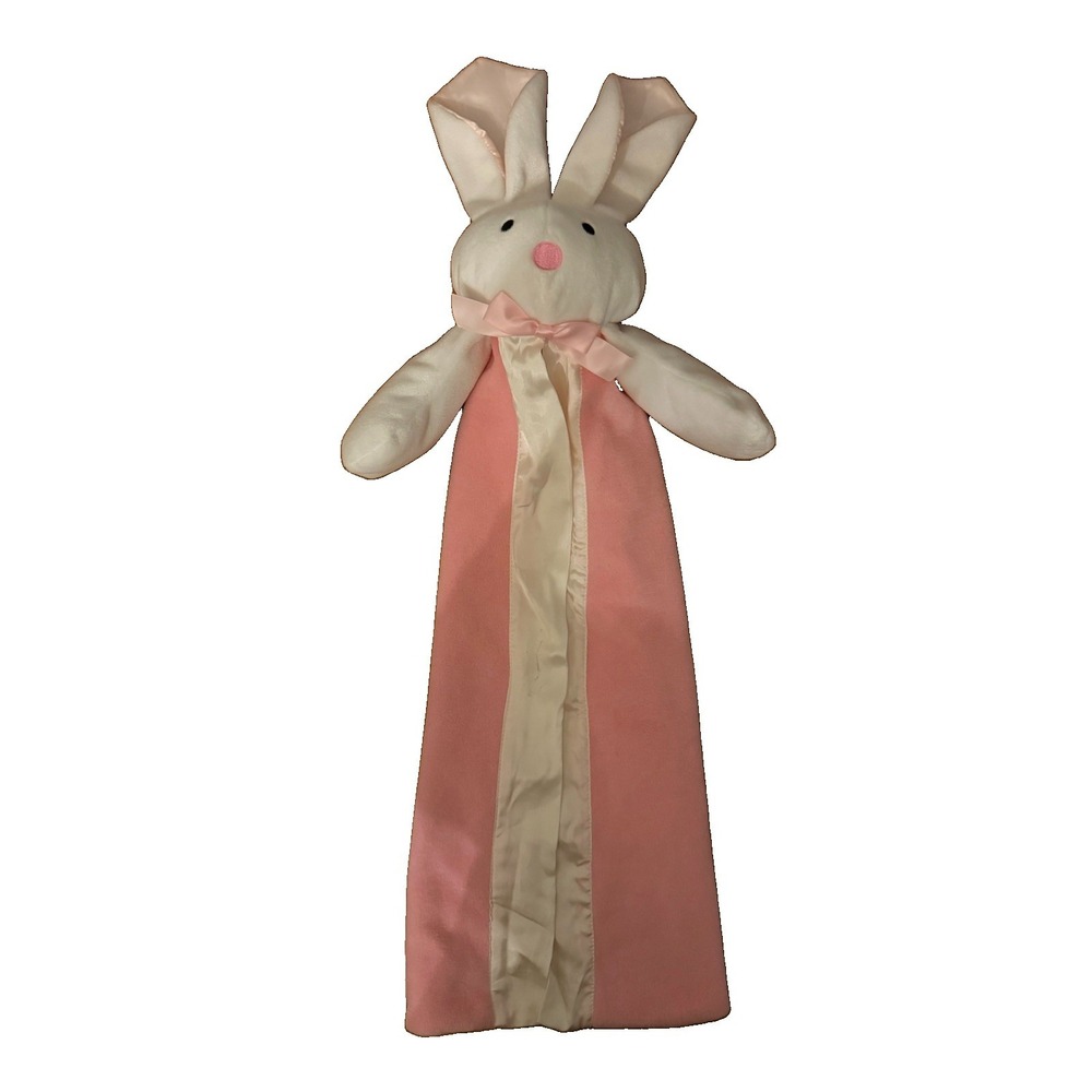Vintage 2001 Stephan Baby Bunnie Collection Pink Bunny Security Blanket Lovey